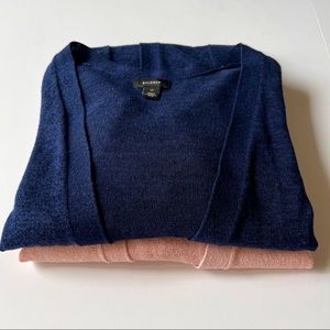 Halogen Open Front Pocket Cardigans Linen Blend. 2 pieces in size XS.